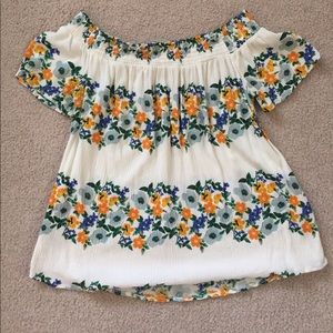 Old Navy Floral Off the Shoulder Top